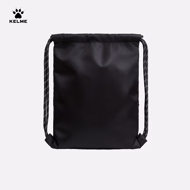 KELME Sports Drawstring Backpack, Large Capacity Sports Mountaineering Soccer Net Storage Bag