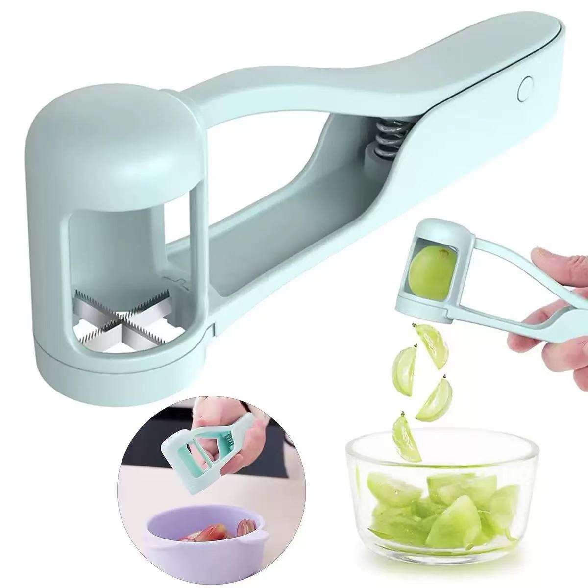 Grape Cutter for Toddlers, Grape Cherry Tomatoes Strawberry Cutter Tool