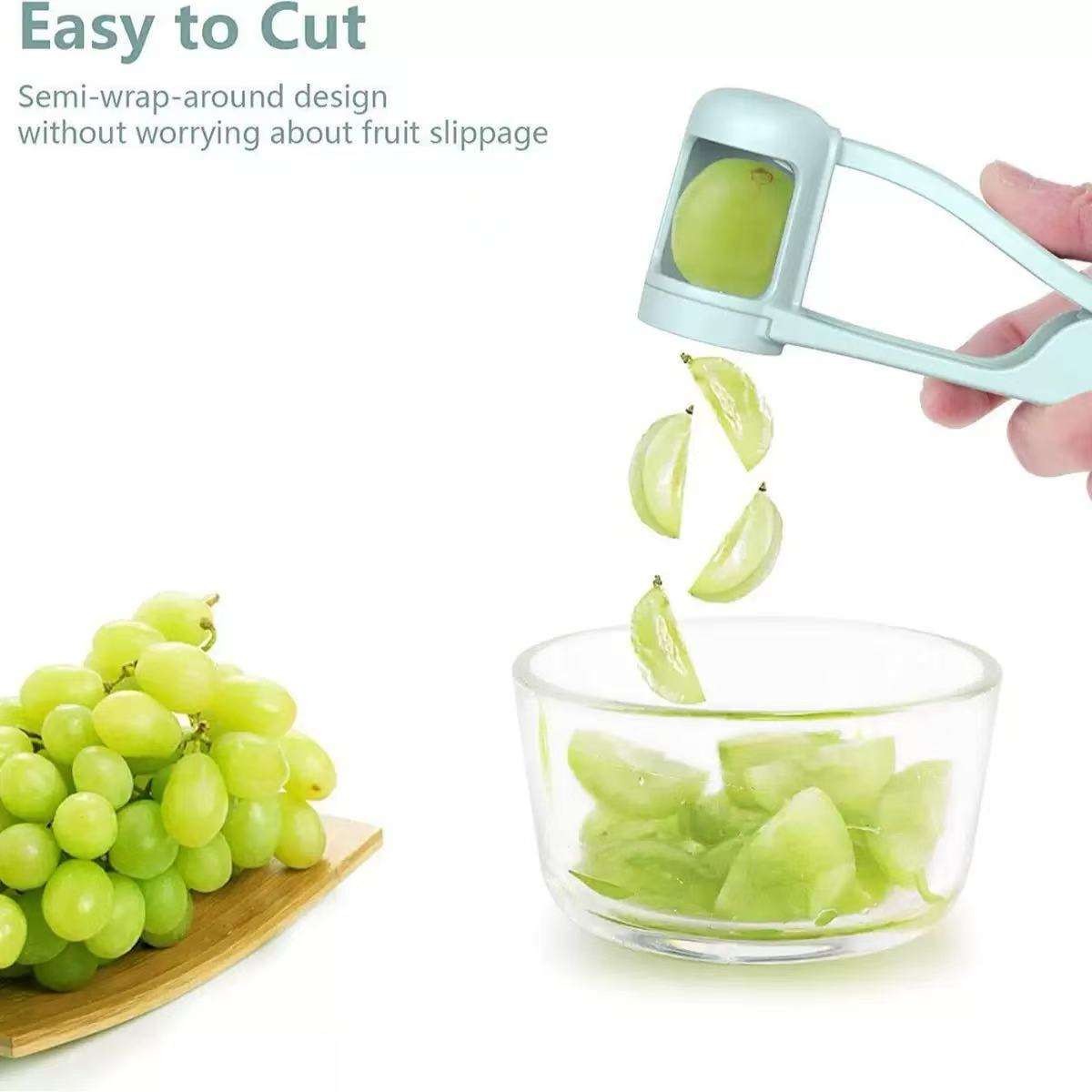 Grape Cutter for Toddlers, Grape Cherry Tomatoes Strawberry Cutter Tool