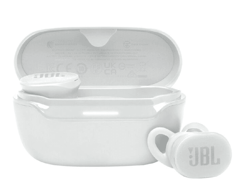 JBL Endurance Race 2 True Wireless Sports Earbuds - White – Secure Wireless Audio for Active Lifestyles