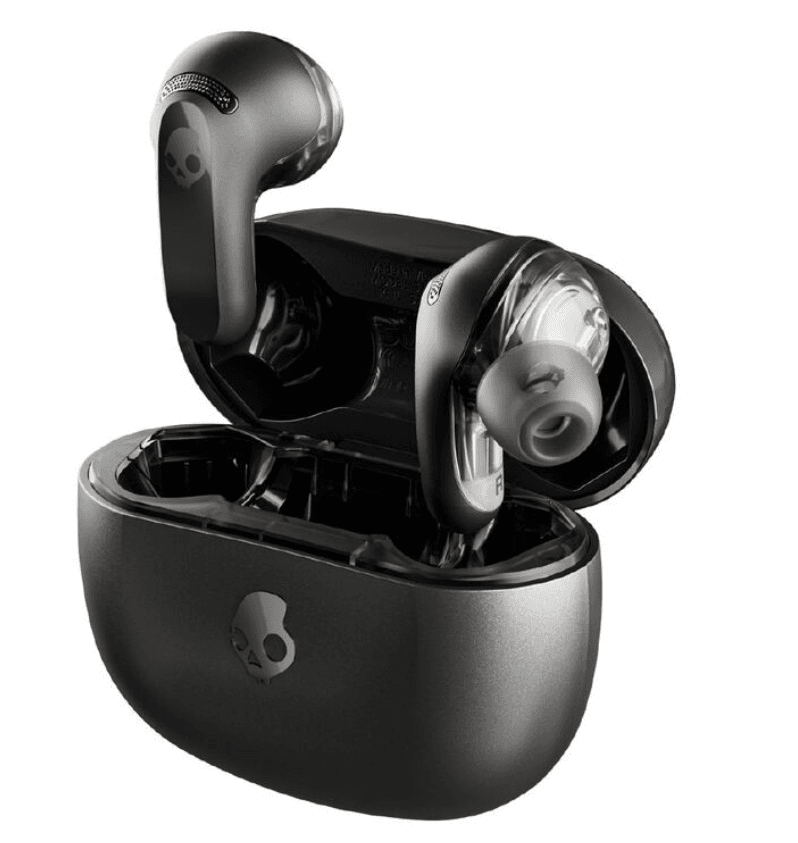 Skullcandy Rail ANC True Wireless Noise Cancelling Earbuds - True Black – Immersive Wireless Sound with Advanced Noise Cancelling
