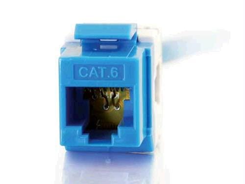 180  cat6 rj45 utp keystone jack - blue