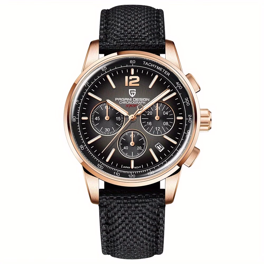 PAGANI DESIGN Men'S Watches Japanese Movement Chronograph 41Mm Sport Stainless Steel