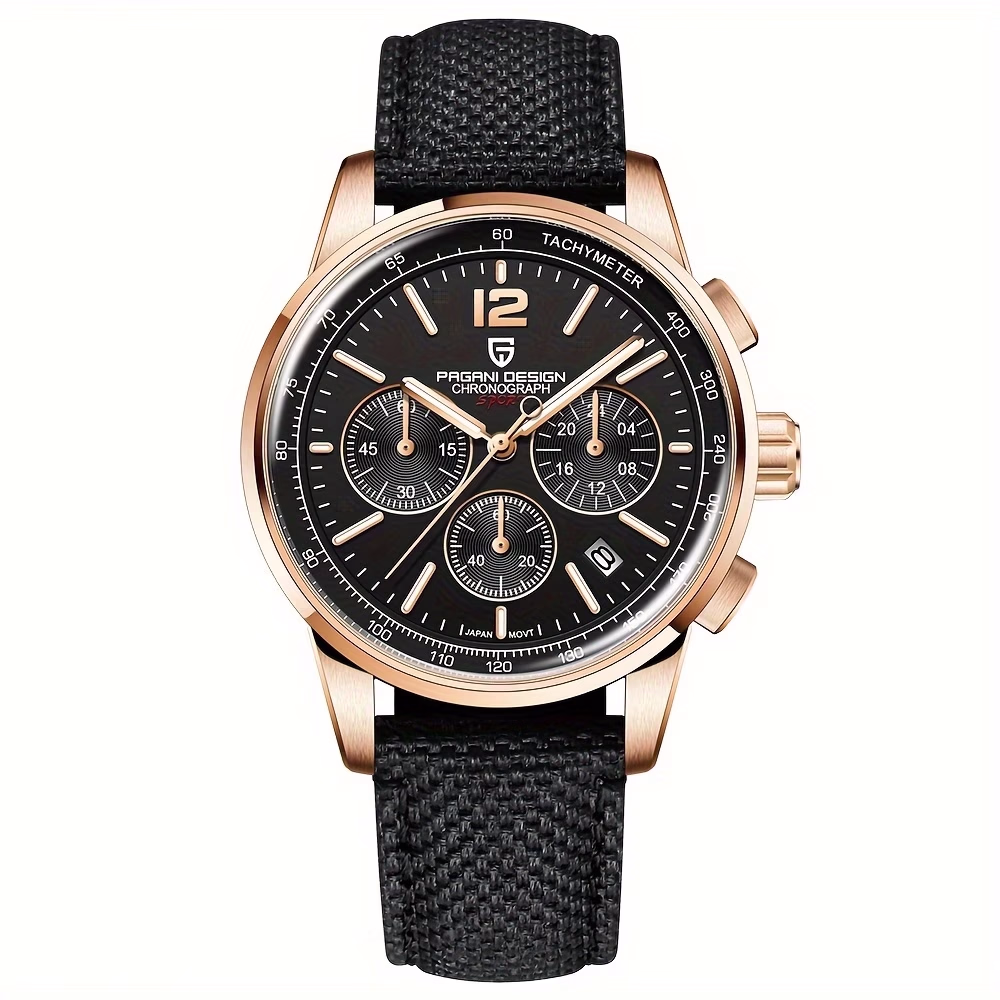 PAGANI DESIGN Men'S Watches Japanese Movement Chronograph 41Mm Sport Stainless Steel