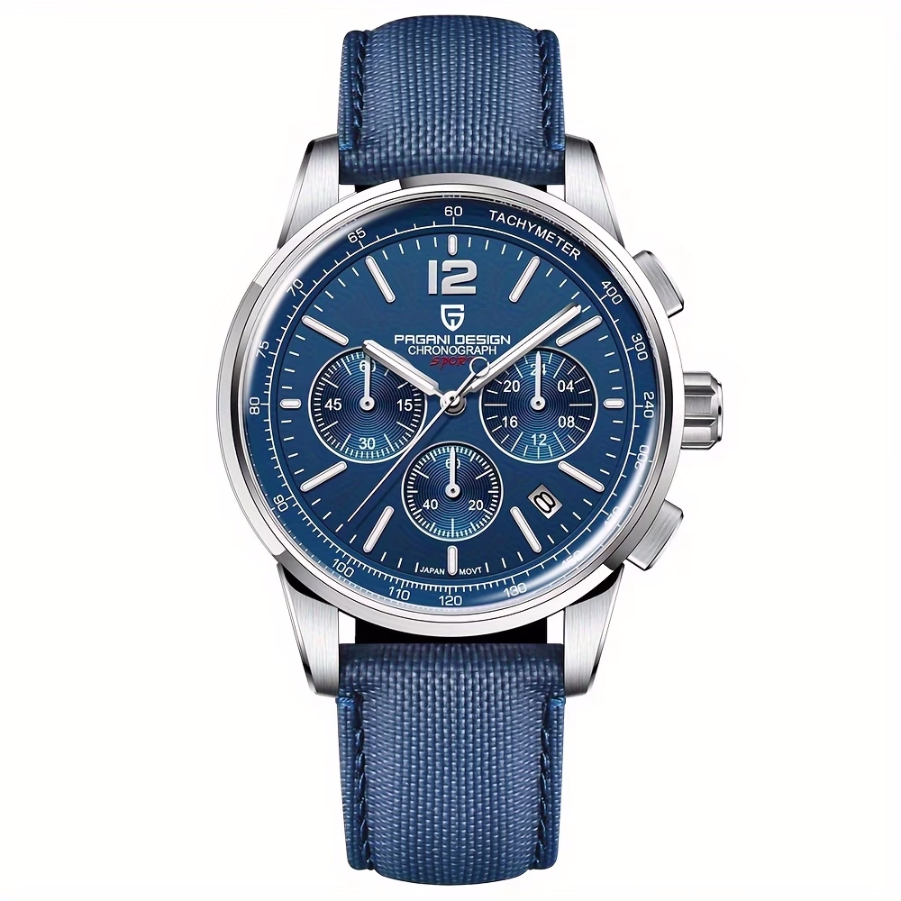 PAGANI DESIGN Men'S Watches Japanese Movement Chronograph 41Mm Sport Stainless Steel