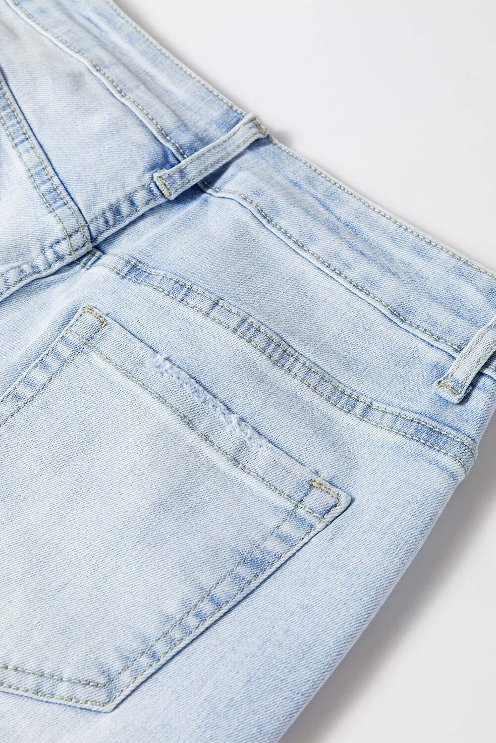 DEAR-LOVER Beau Blue Vintage Light Wash Distressed Flare Jeans