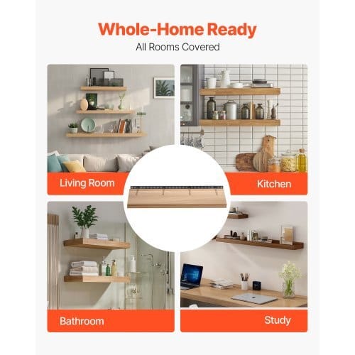 Floating Shelf Bracket 1 Pack, 230 lbs/104 kg Weight Capacity, 43x6.2x1.5 inch / 1092.2x157.4x38.1 mm, Heavy Duty Hidden Shelf Brackets Support, Wall Mounting Invisible Floating Shelves Bracket