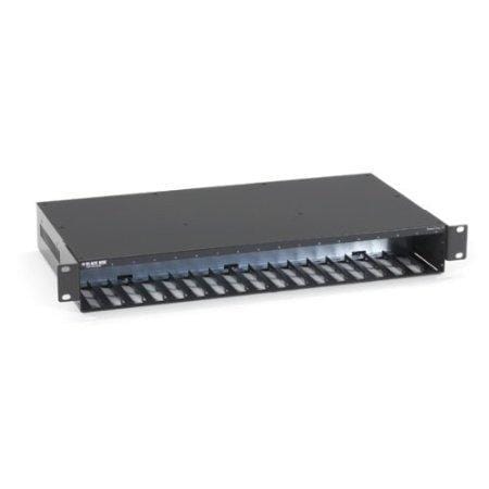 Rackmount power tray - 18-slot, ac power, mini media converters