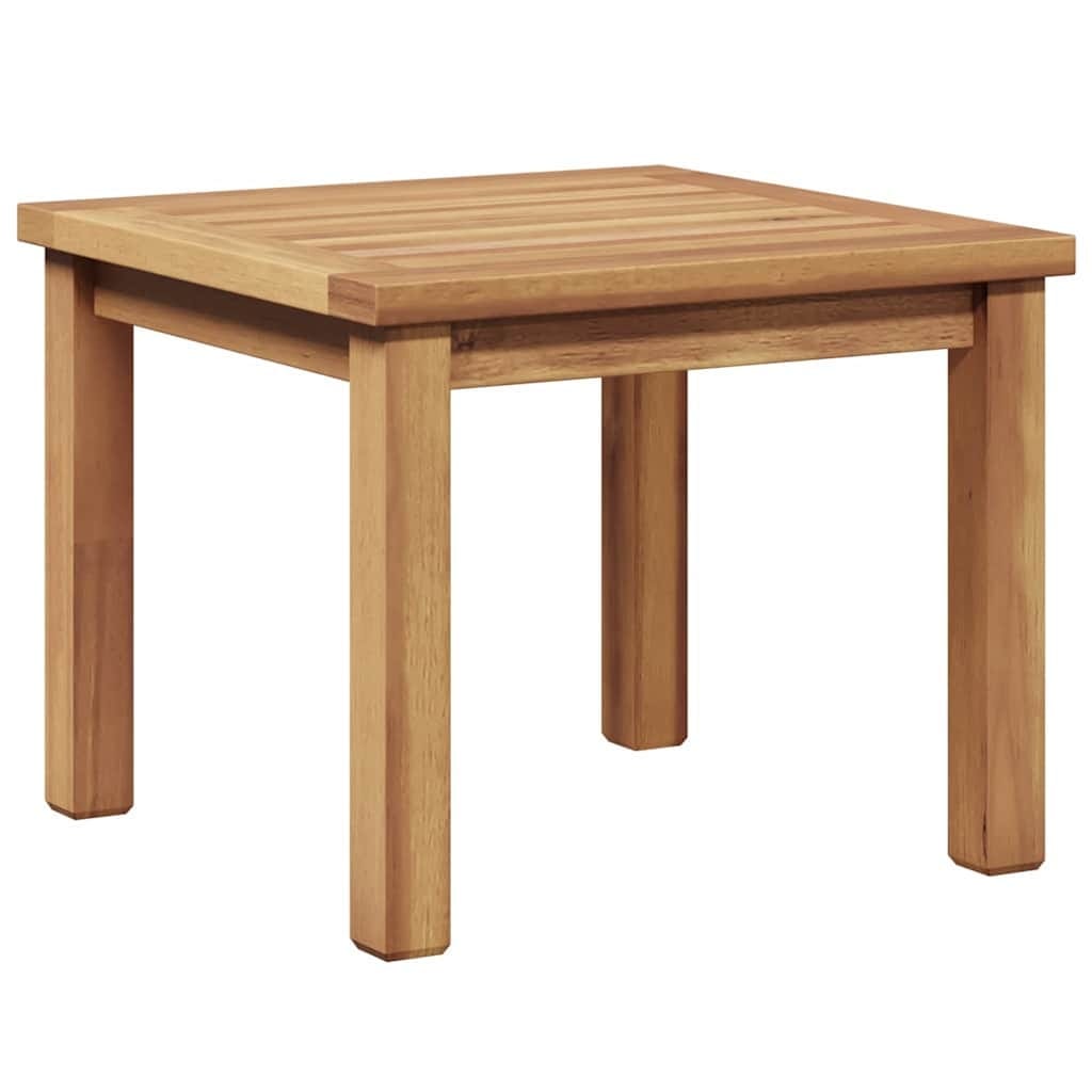 Coffee Table Brown 17.72 x 17.72 x 14.17 in Solid Teak Wood