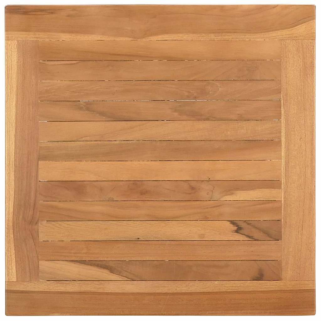 Coffee Table Brown 17.72 x 17.72 x 14.17 in Solid Teak Wood