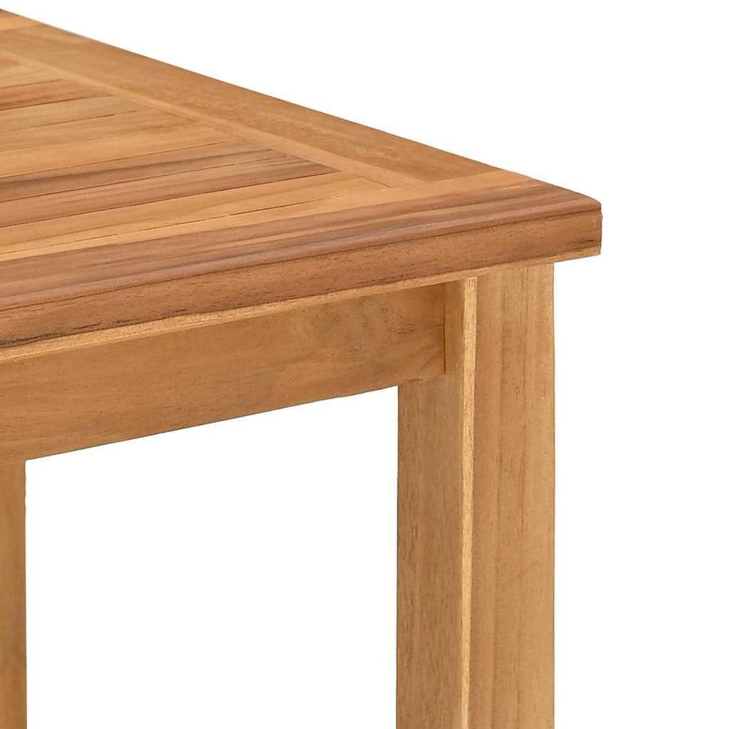 Coffee Table Brown 17.72 x 17.72 x 14.17 in Solid Teak Wood