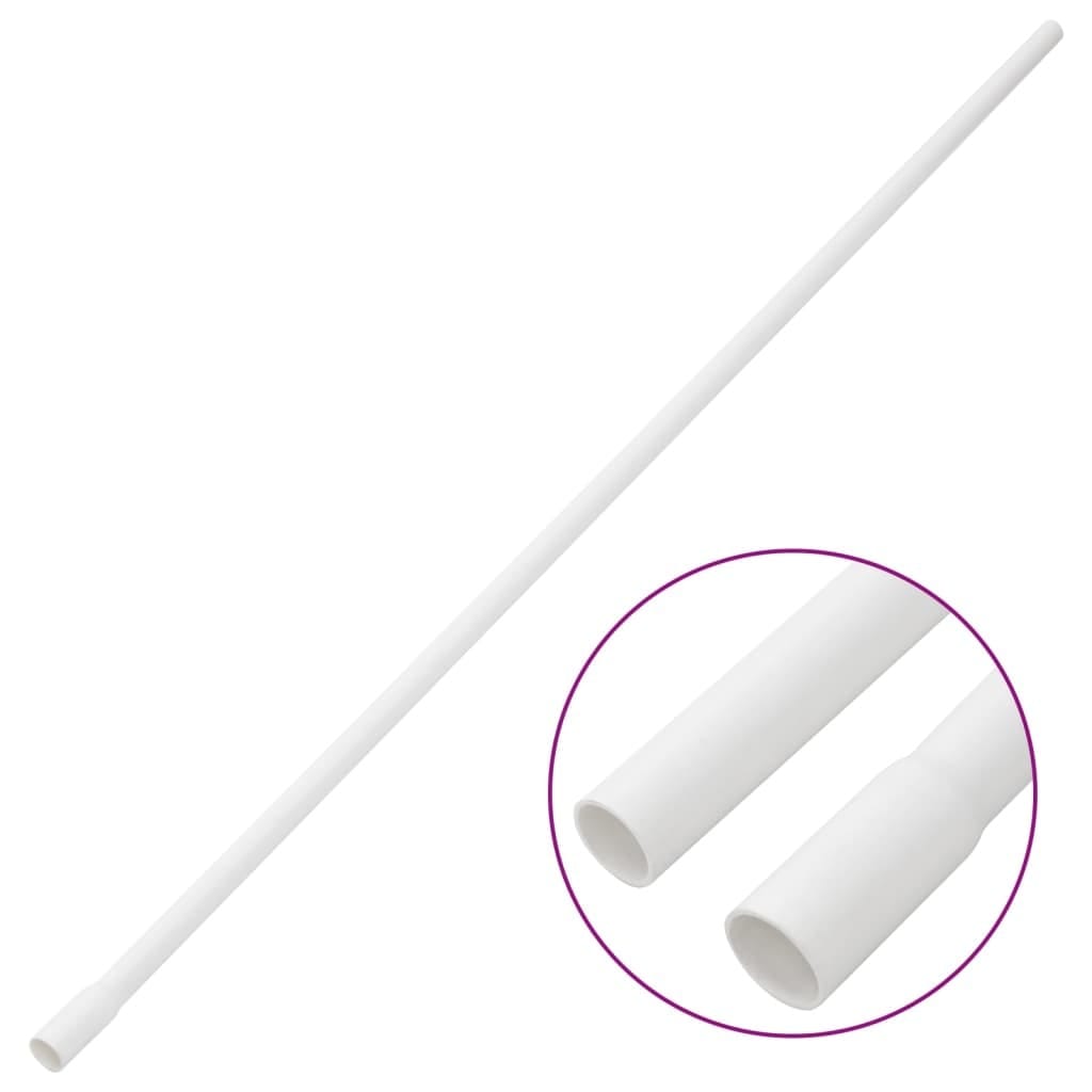 Cable Trunkings with Clips Ø0.63" 32.8' PVC