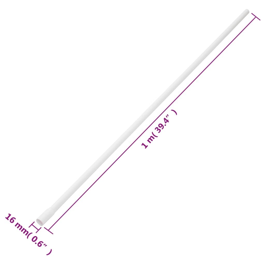 Cable Trunkings with Clips Ø0.63" 32.8' PVC