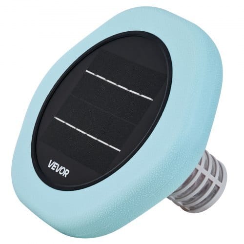 Solar Pool Ionizer, Hexagon Copper Pool Ionizer Up to 45000 Gal, Floating Automatic Water Cleaner and Purifier, Chlorine Free Water, with Copper Anode, Spring, Brush and Filter for Pools & Spas