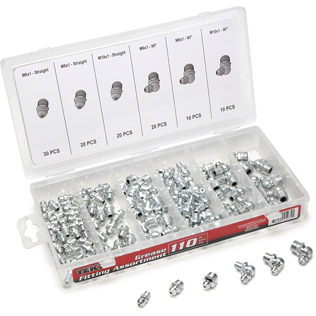 Titan 110-pc grease fit assortment