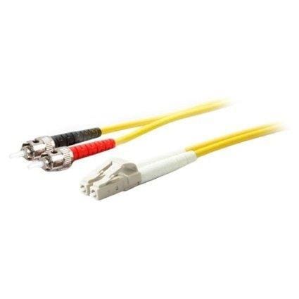 Addon 1m st to lc yellow os2 duplex ofnr (riser-rated) smf fiber patch cable