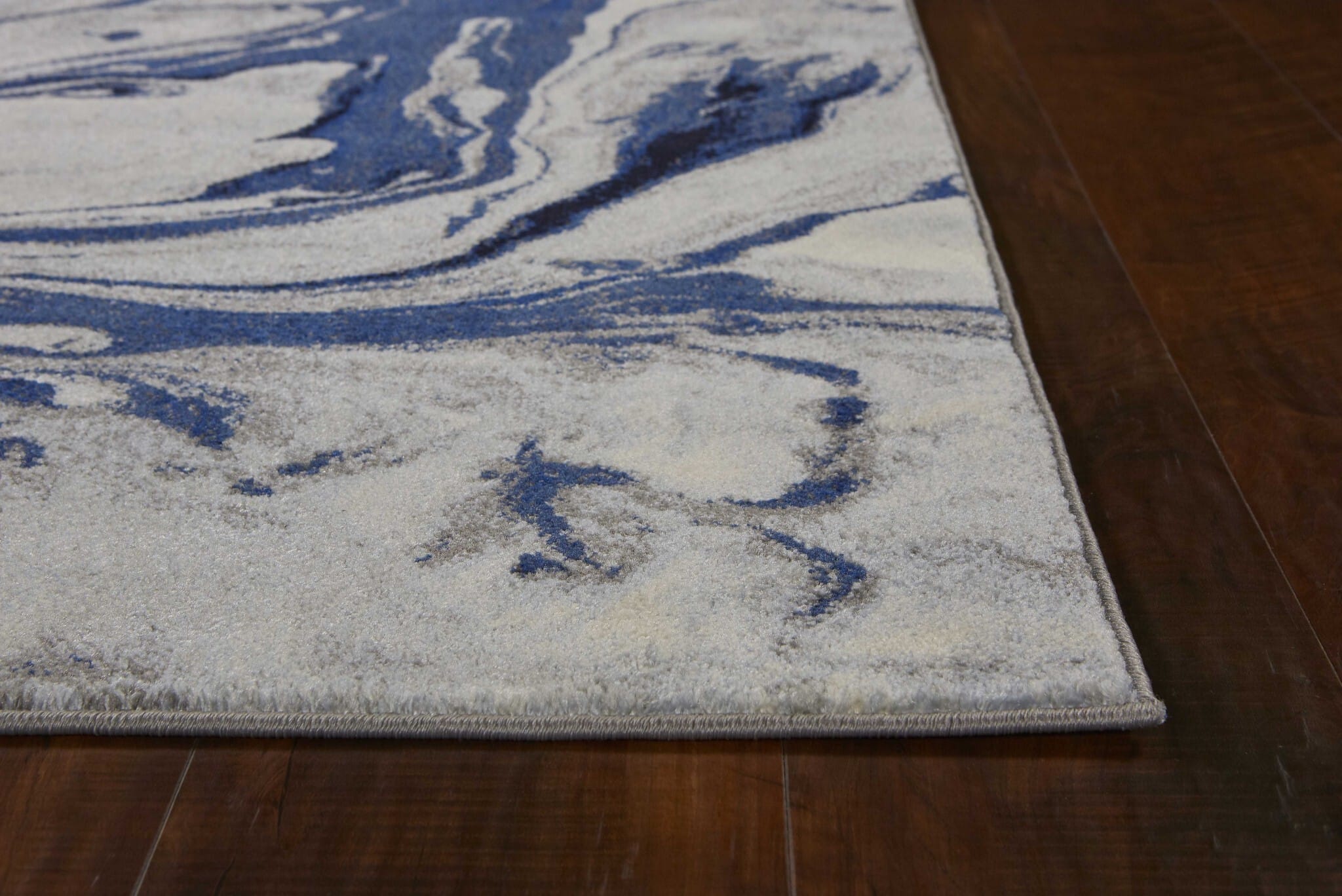 3' X 5' Blue Abstract Area Rug