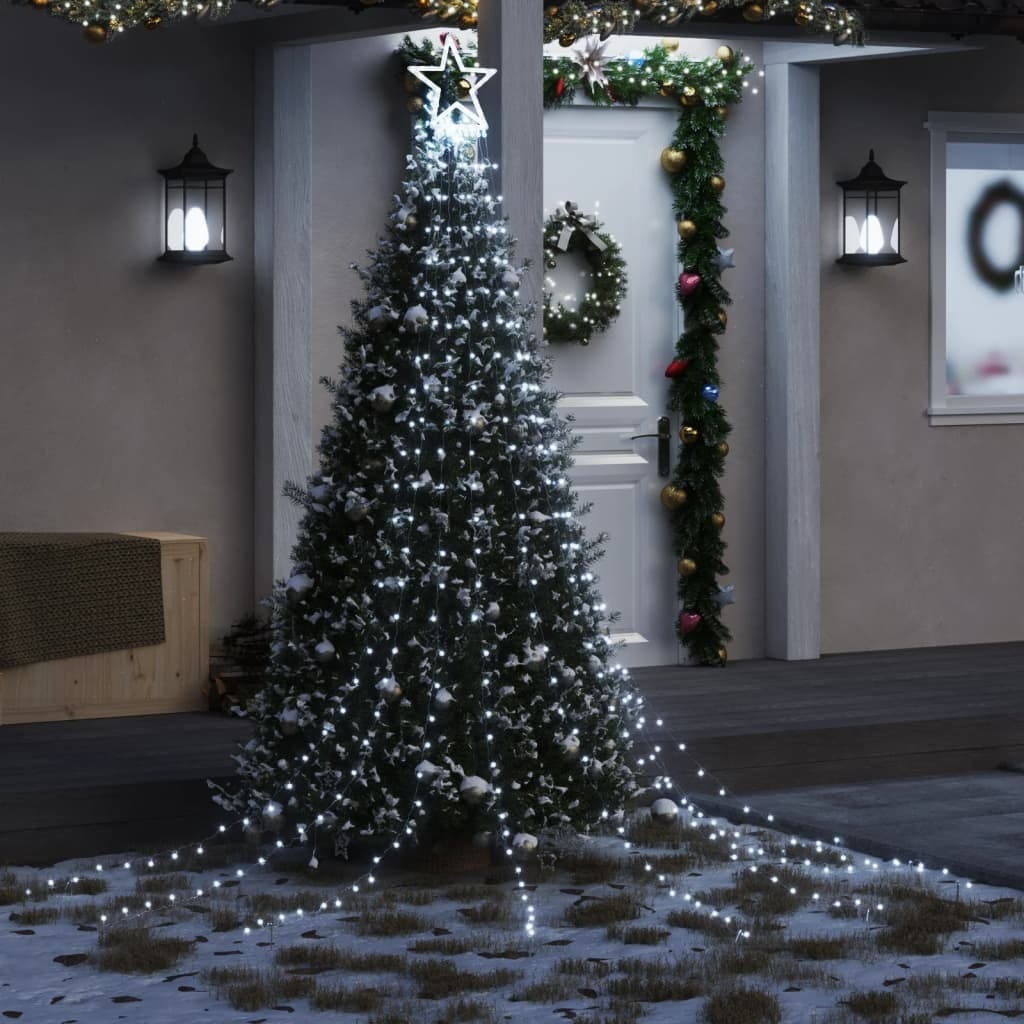 Christmas Tree Light 320 LEDs Cold White 147.6