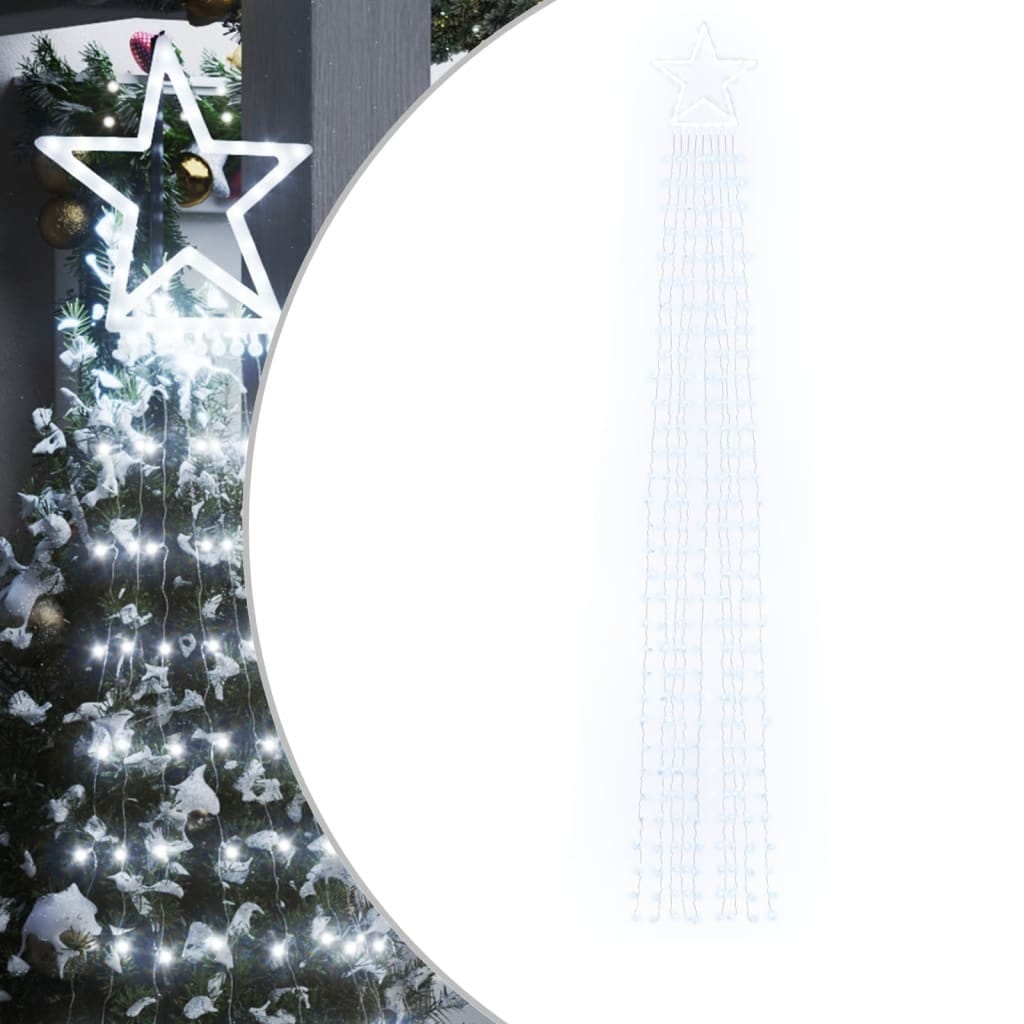 Christmas Tree Light 320 LEDs Cold White 147.6