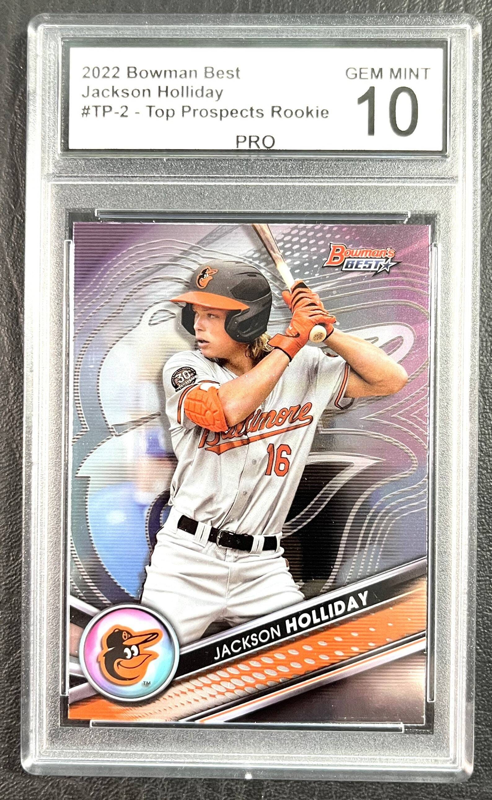 Jackson Holliday Bowman Best #TP-2 Top Prospect Rookie - Gem Mint 10