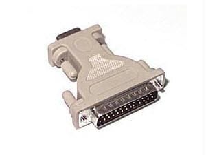 Db9 female to db25 male serial adapter