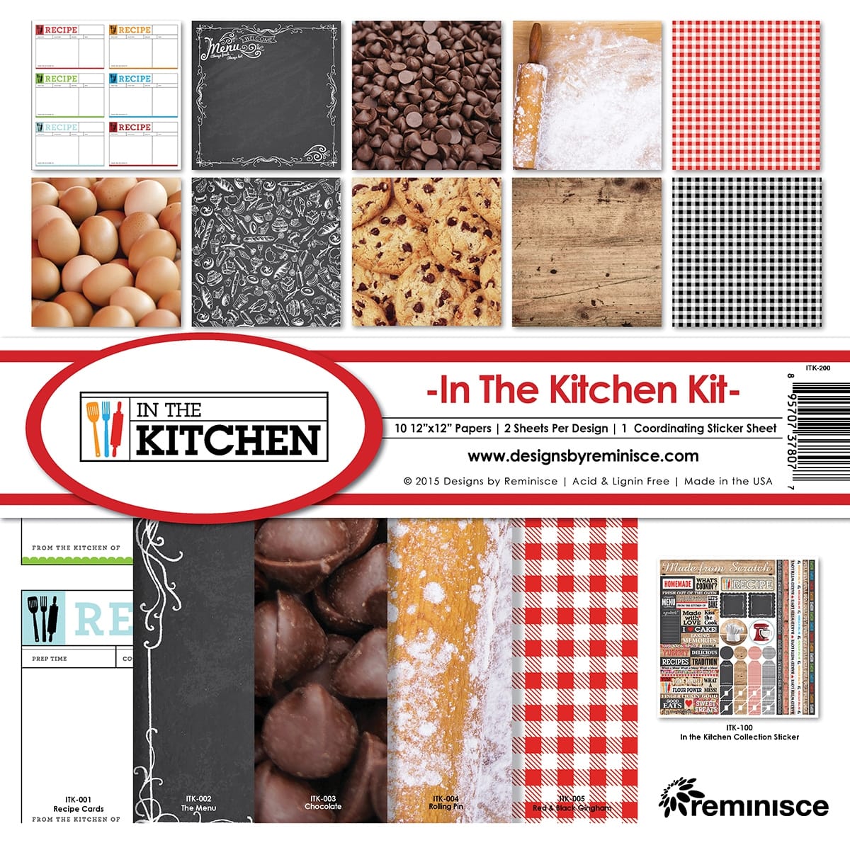 Reminisce Collection Kit 12X12-In The Kitchen (Pack of 1)
