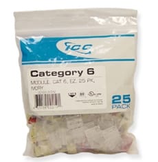 Module cat 6 ez 25 pk ivory