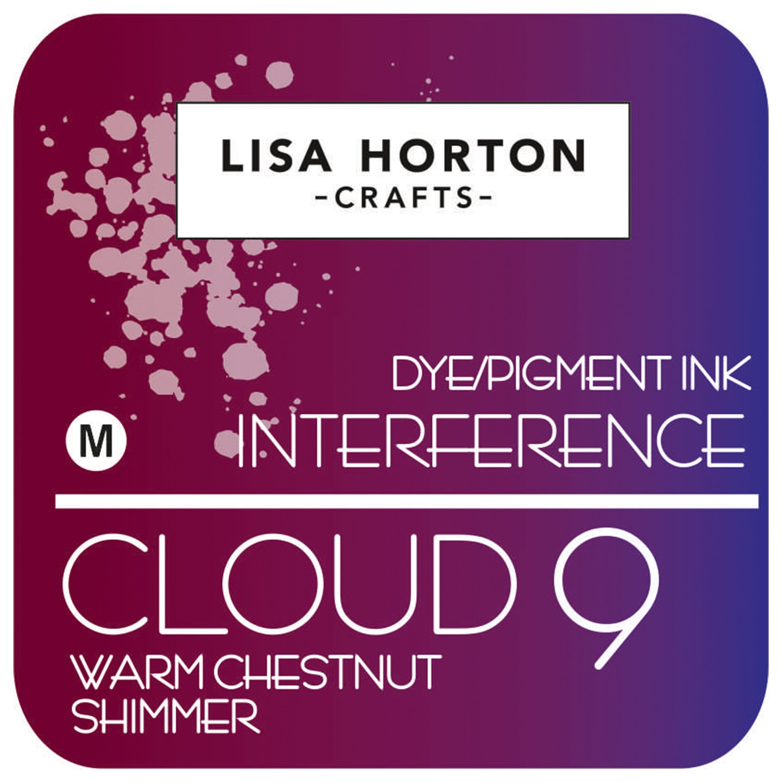 Lisa Horton Crafts Interference Ink Pad Warm Chestnut Shimmer Pack of 4