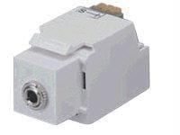 3.5mm keystone adapter 3-conductor white