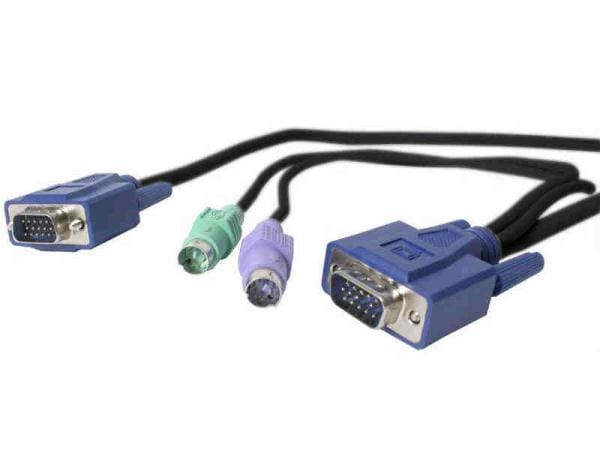 System cable - vga left connector - male left gender - vga,ps/2 right connector