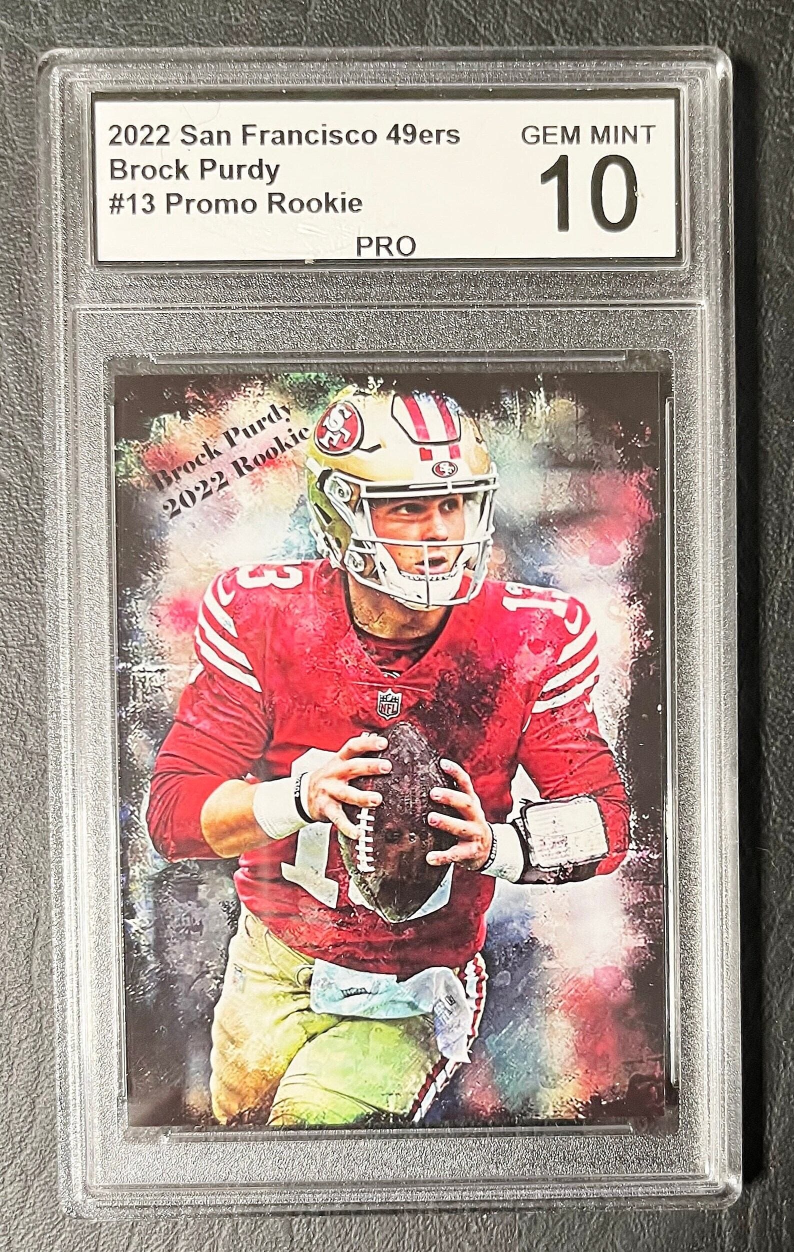 2022 San Francisco #13 Brock Purdy Rookie Promo Card - Graded PRO Gem Mint 10