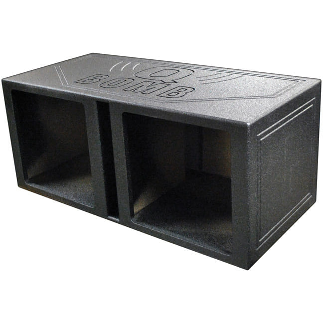 QPower "QBOMB" Dual Square 15" Vented Empty Enclosure