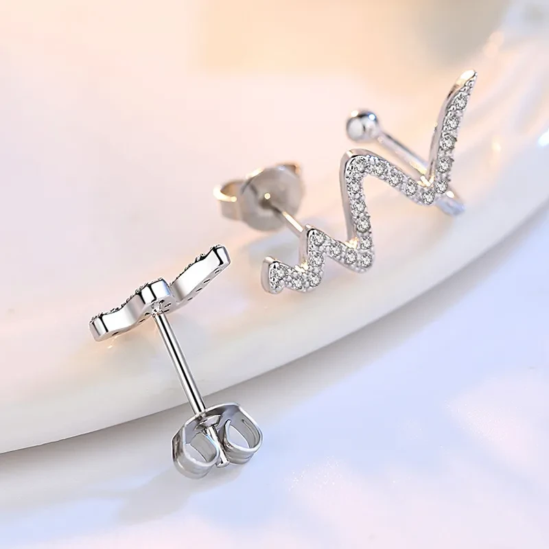 Silver Necklace Korean Lightning Necklace Female