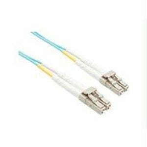 6 meter lc-lc om3 10gig fiber optic cable, aqua, ofnr, 50/125 fiber, multimode d