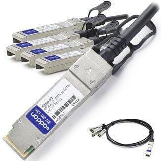 Addon hp jg330a compatible taa compliant 40gbase-cu qsfp+ to 4xsfp+ direct attac