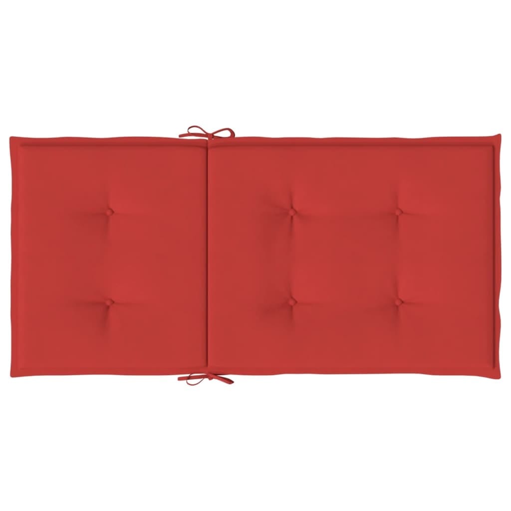 Garden Lowback Chair Cushions 6 pcs Red 39.4"x19.7"x1.2" Oxford Fabric