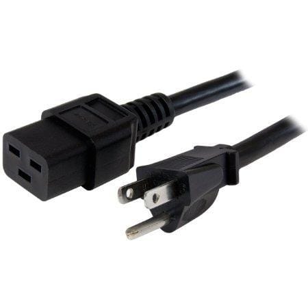3ft (1m) universal power cord w/ nema 5-15p and iec 60320 c19 connectors; 125v 1