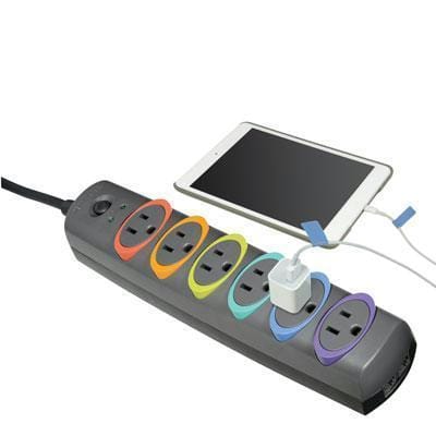 Smartsockets basic surge strip 6 outlet