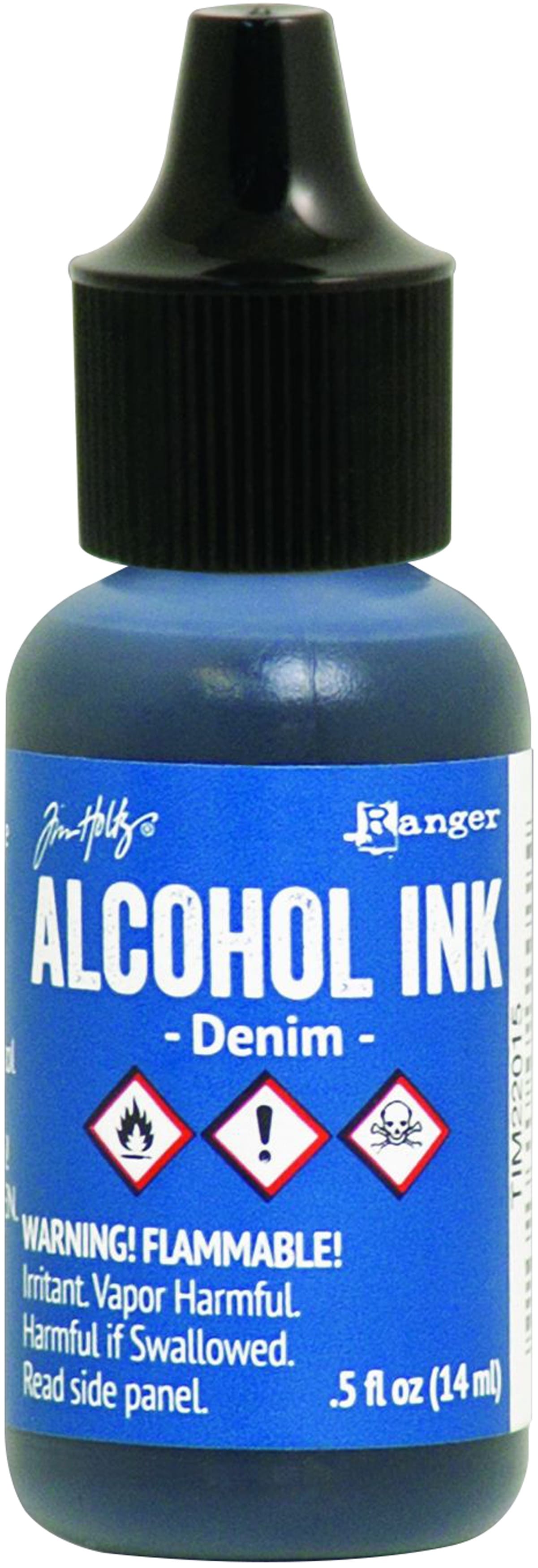 Tim Holtz Alcohol Ink .5oz-Denim (Pack of 3)