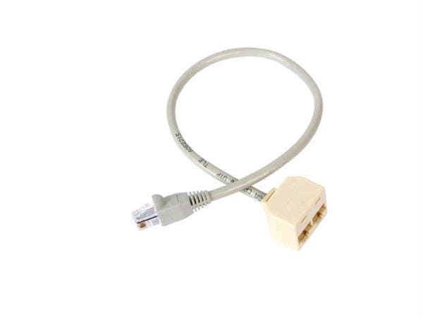 This 2-to-1 rj45 splitter cable adapter increases the number of rj45 network con