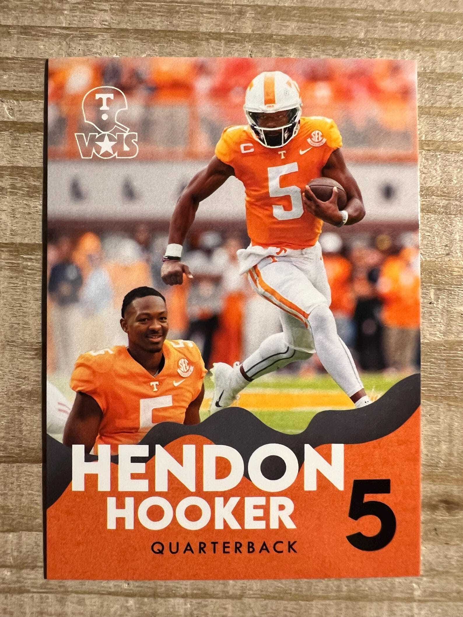 Hendon Hooker 2022-23 Virgina Tech Tennessee Volunteers Rookie College Card