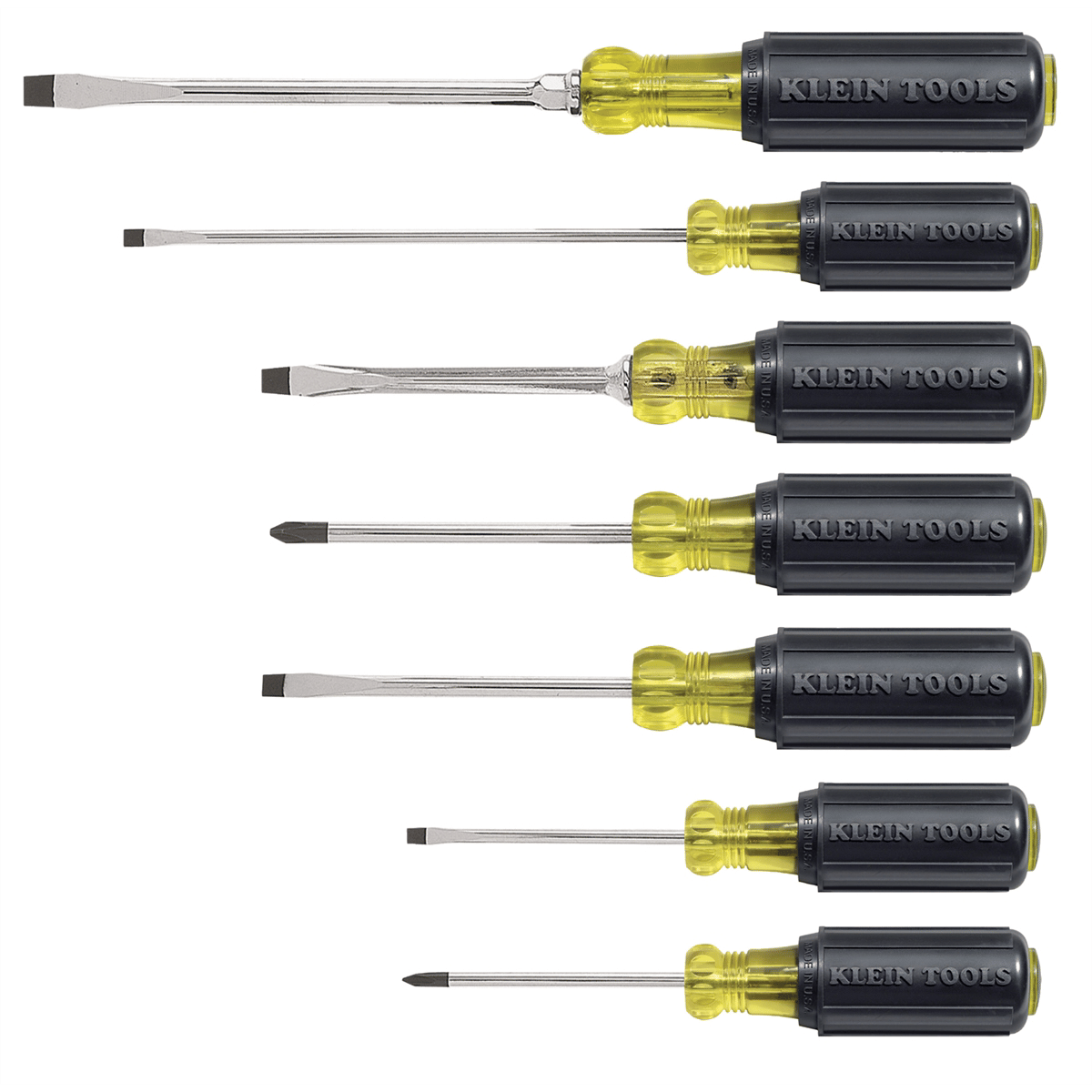 Klein Tools 7-Piece Cushion Grip Assortment Screwdriver Set