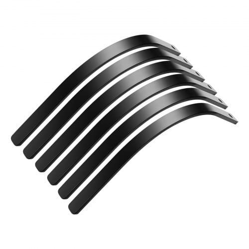 Rock Rake Tines, 6 Pack 1" x 5/16" Bolt-Mount Landscape Rake Tines Replacement, One Bolt Hole, High-strength & Heat-treated Steel Gravel Rakes Tine Replacement Parts