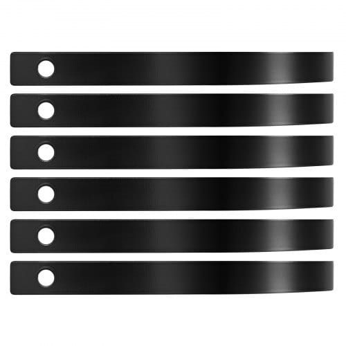 Rock Rake Tines, 6 Pack 1" x 5/16" Bolt-Mount Landscape Rake Tines Replacement, One Bolt Hole, High-strength & Heat-treated Steel Gravel Rakes Tine Replacement Parts