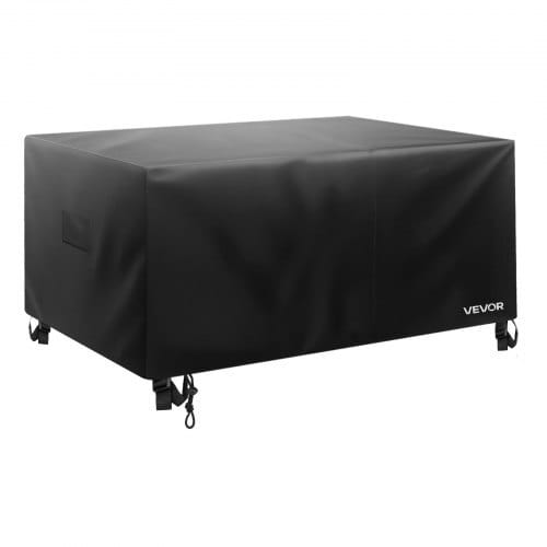 Patio Furniture Cover, 420D Heavy Duty Waterproof Outdoor Dining Table and Chairs Cover, Large Squre Patio Table Covers with Air Vent for All Weather, 94L x 94W x 28H inch, Black