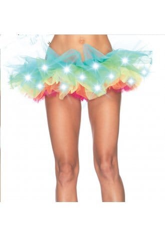 Light Up Rainbow Tutu Skirt