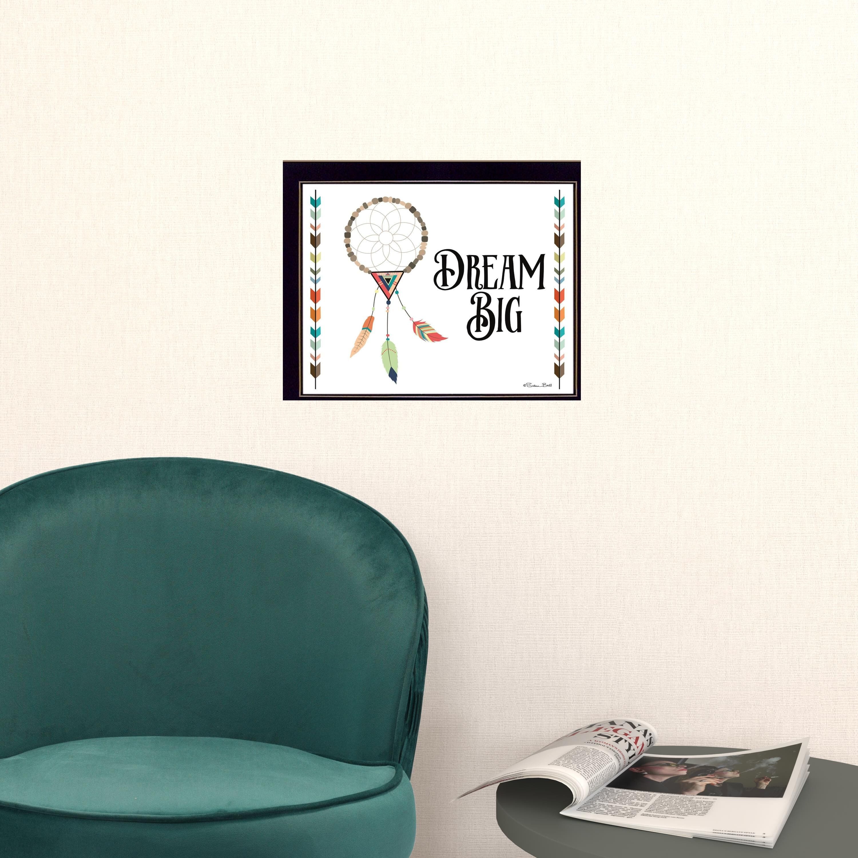 Dream Big 1 Black Framed Print Wall Art