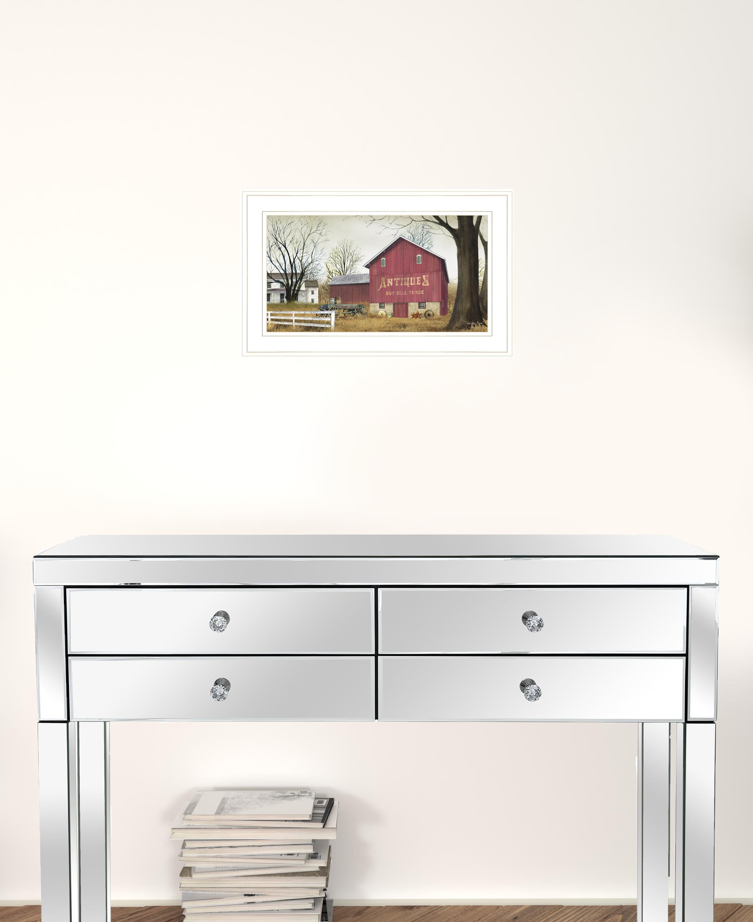 Antique Barn 1 White Framed Print Wall Art