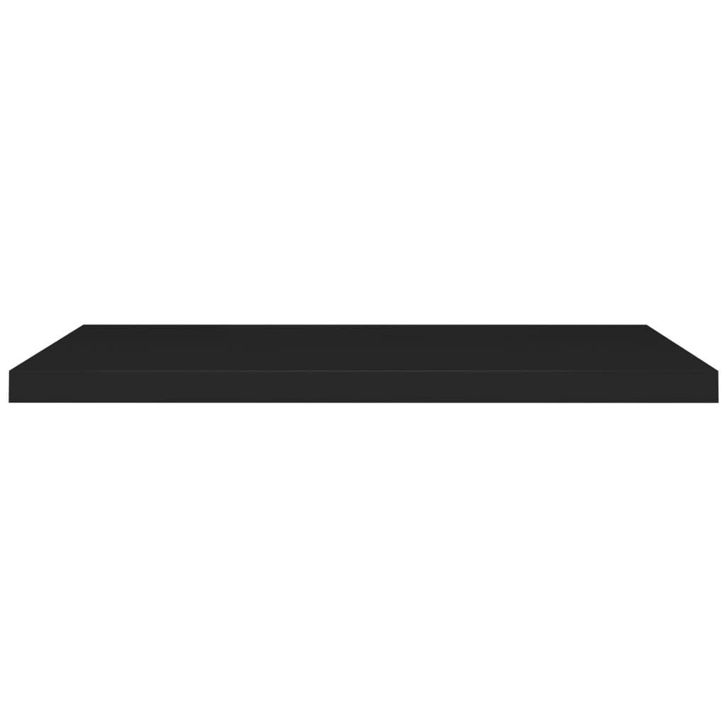 Floating Wall Shelf Black 35.4"x9.3"x1.5" MDF