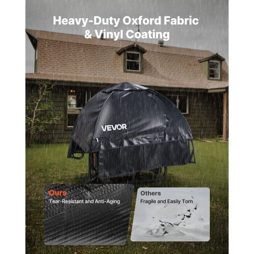 Generator Cover, 36 x 26 x 26 Inch Waterproof Universal Generator Cover for Most Generators 70-108 Inches Perimeter, Portable Generator Running Cover with Heavy Duty Thicken Oxford Fabric, Black